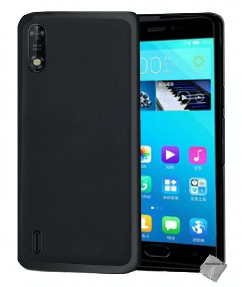 Housse etui coque pochette silicone gel fine pour Altice S42 avec film ecran - NOIR