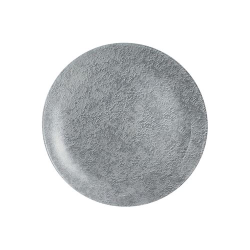 Assiette à dessert en verre D20.5cm gris - Lot de 6 LOFT STONE