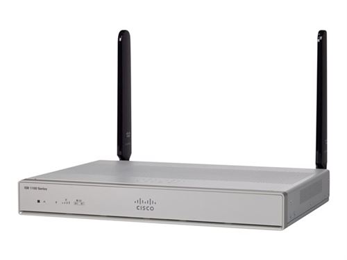 Cisco Integrated Services Router 1111 - Routeur - Wwan Commutateur 4 Ports - 1Gbe, Hdlc, Frame Relay, Ppp, Mlppp, Mlfr - Ports Wan : 3