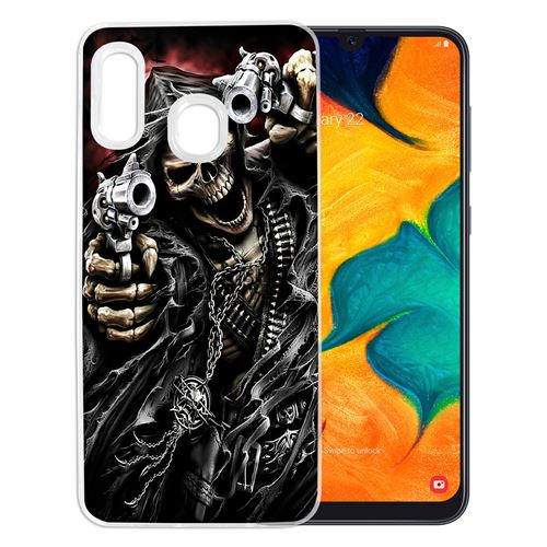 Coque pour Samsung Galaxy A20e -  Tete Mort Pistolet