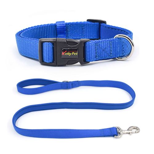 Meilleurs prix pour Collier Laisse en nylon KELLY PET pour chien - Bleu (Taille: L)
