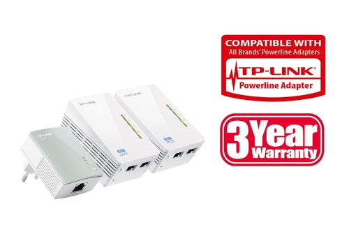 TP-Link TL-WPA4220T KIT - CPL 600 Mbps avec 2 Ports Ethernet, 1 CPL Filaire  + 2 CPL Wi-Fi - étendez votre connexion Internet dans chaque pièce de la  maison - CPL - Achat & prix