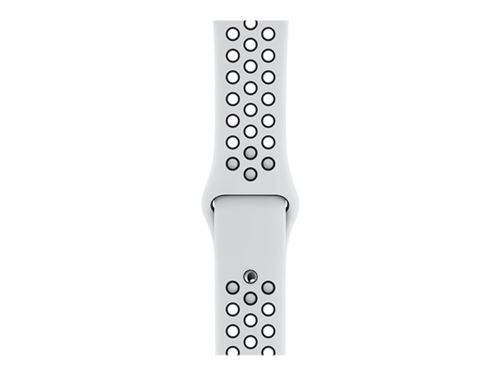 Apple Watch Series 4 Nike 40 mm Boitier en Aluminium Argent avec Bracelet Sport Nike Platine pur et Noir Apple Watch Achat prix fnac
