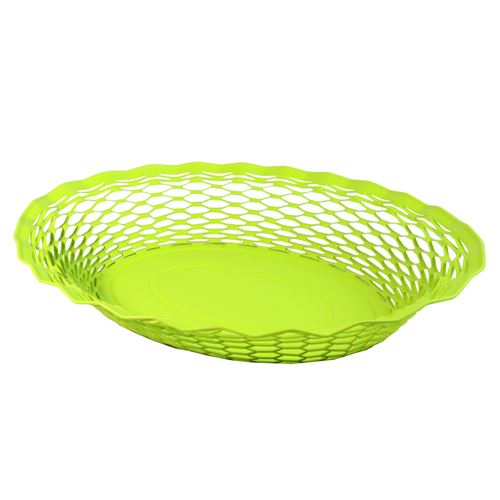 Corbeille pain vintage ovale vert anis roger orfevre 722137