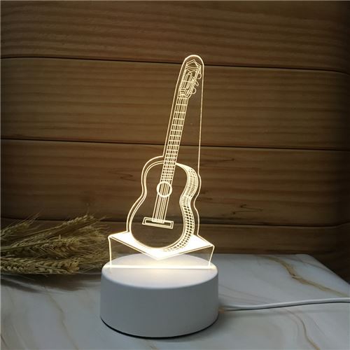 Veilleuse LED 3D guitare DY-38
