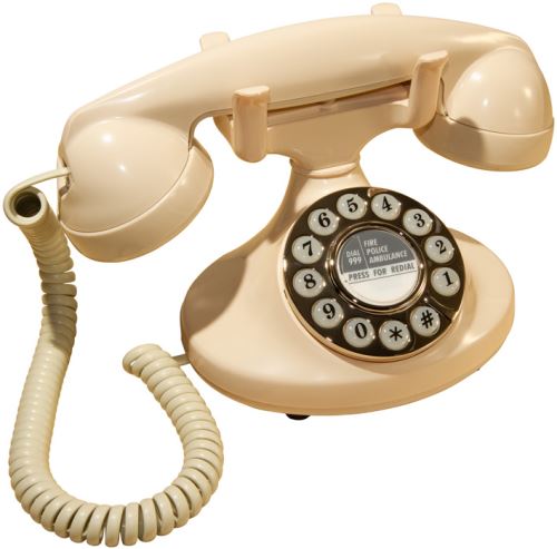 Protelx - Telefono Classico Con Filo  Gpo Pearl  Stile Retr, Colore: Avorio