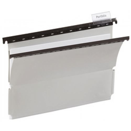 durable durable hängemappe, aus kunststoff, für din a4, grau noir