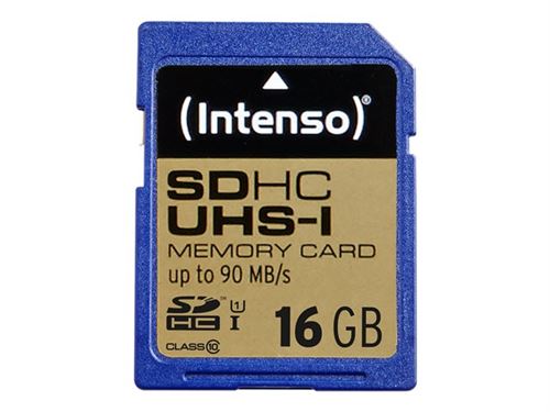 Intenso - Carte mémoire flash - 16 Go - UHS Class 1 / Class10 - SDHC UHS-I