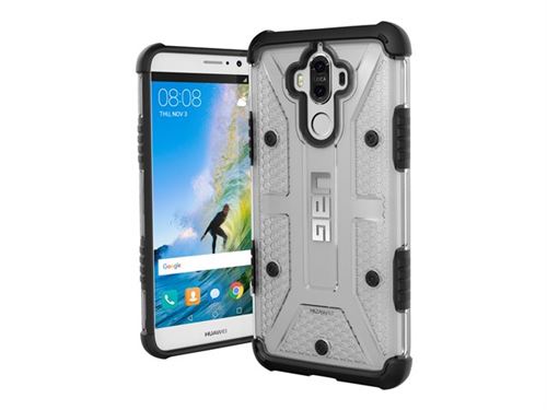 UAG Plasma - Achterzijde behuizing voor mobiele telefoon - robuust - polycarbonaat, rubber - asgrijs, transparant grijs - voor Huawei Mate 9