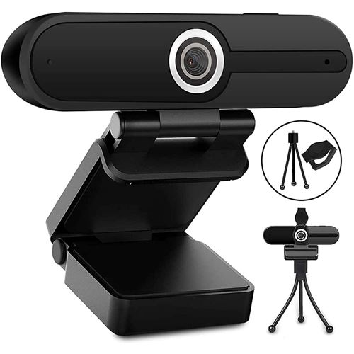 Webcam muiyanki, Full HD 2K, avec Microphone Stéréo - noir