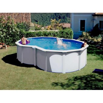 Piscine Acier Blanc Varadero En Huit 645 X 395 X 122 M Gré