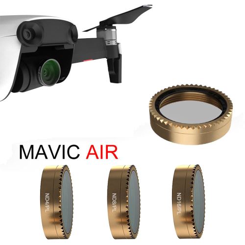 3PC Pour DJI Air Drone or Mavic Gimbal caméra à filtre optique HD PL-ND4 / ND8 / ND16