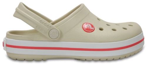 Crocs Crocband Enfant Clogs Chaussures Sandales en Stucco Beige & Rouge Melon 204537 1AS [Child 11]