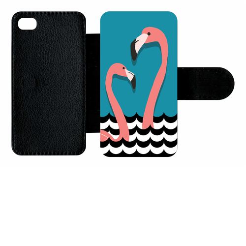 Etui À Rabat Apple Iphone 4 Et 4 S Flamant Roses