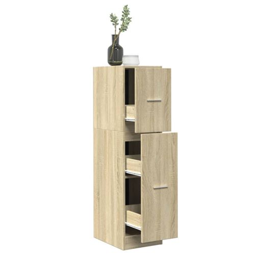 Armoire d apothicaire chêne sonoma 30x41x118 cm bois ingénierie