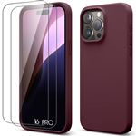 Coqu Silicon Noir + 2 Vrrs Trmps Pour iPhon 16 Pro Littl Boutik© au millur prix