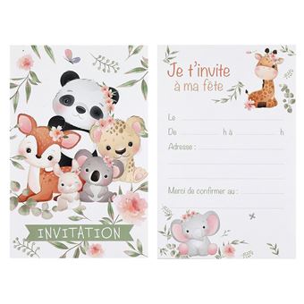 6 cartons invitation anniversaire explorateur - chalayer 000787900000099 - 1