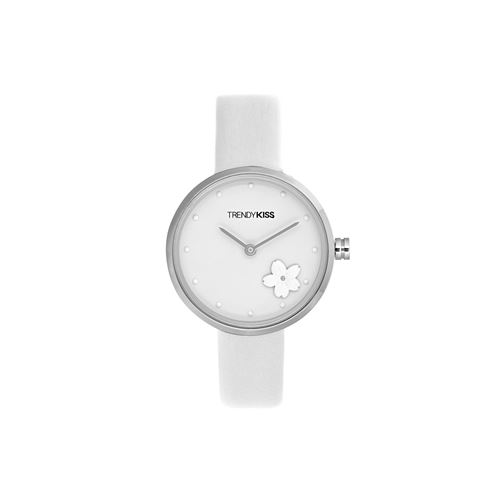 Montre Femme Trendy Kiss Georgia TC10143-01 - Bracelet Cuir Blanc