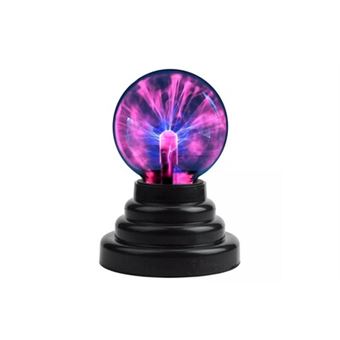 DELIPOP 6 Pouces Boule De Plasma Magique, Boule Electricité Statique Touch Sensible Tactile Sensible Au Toucher Et Au Son, Lampe à Plasma Lumière Rouge Pour Chambre, Fête Ou Cadeau Créatif