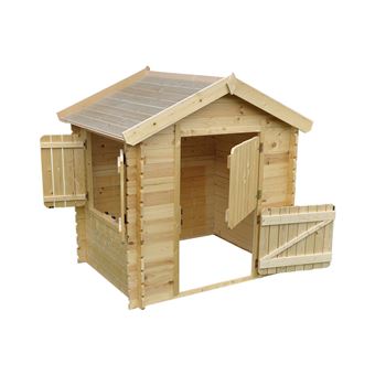 Cabane enfant exterieur 1.1m2 - maisonnette en bois pour enfants