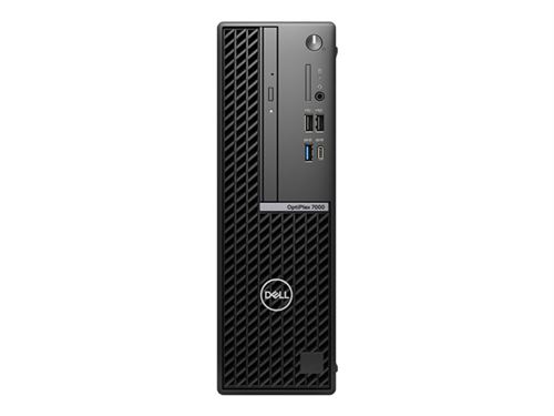 Dell OptiPlex 7000 - SFF - Core i7 12700 / 2.1 GHz - vPro Enterprise - RAM 16 Go - SSD 512 Go - NVMe, Class 35 - graveur de DVD - UHD Graphics 770 - GigE - Win 10 Pro (comprend Licence Win 11 Pro) - moniteur : aucun - noir - BTS - avec 3 ans de base sur s