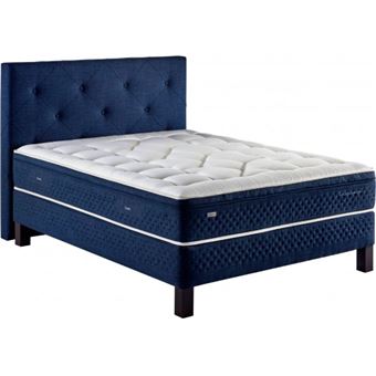 EPEDA Tête de lit Capitonné Cosmique 160cm velours bleu