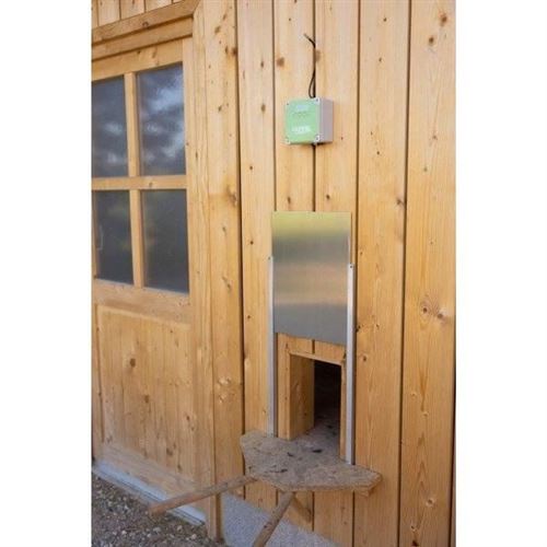 Porte poulailler coulissante KERBL Alu 43 40 cm Taille L