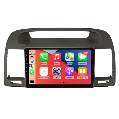 Autoradio Multimédia RoverOne CarPlay Android Auto GPS pour Toyota Camry 5 XV30 2001 - 2006