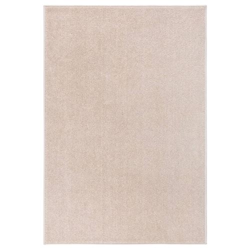 vidaXL Tapis à poils courts 160x230 cm Beige foncé