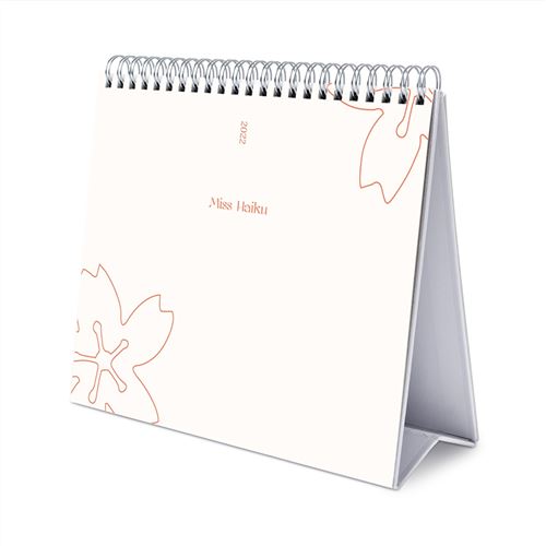 Calendrier de bureau de luxe 2022 Miss Haiku