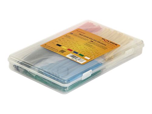 Delock - Kit de tuyauterie pour dissipateur thermique - noir, blanc, bleu, jaune, rouge, vert - 10 cm