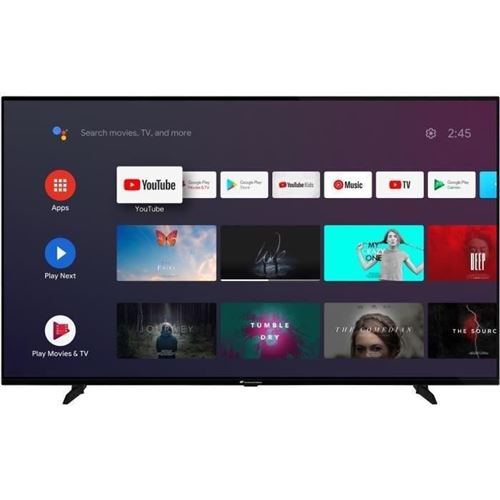 Continental Edison CEQLED58SA21B3 - 58 diagonale klasse led-achtergrondverlichting lcd-tv - QLED - Smart TV - Android TV - 4K UHD (2160p) 3840 x 2160 - HDR - Quantum Dot - zwart