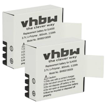 vhbw - Set di 2 batterie da 500 mAh, compatibili con fotocamere Olympus X-960, TOUGH TG-310, TG-320, SP-700