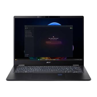 Acer TravelMate P6 14 AI TMP614-54-TCO - Conception de charnière à 180 degrés - Intel Core Ultra 5 - 226V / jusqu'à 4.5 GHz - Intel Evo vPro Enterprise Platform - Win 11 Pro - Arc Graphics 130V - 16 Go RAM - 512 Go SSD QLC - 14" 1920 x 1200 - Étherne