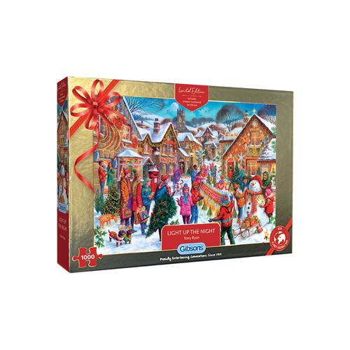Puzzle 1000 pièces NOEL LIGHT UP EDITION LIMITEE GIBSONS Carton Multicolore