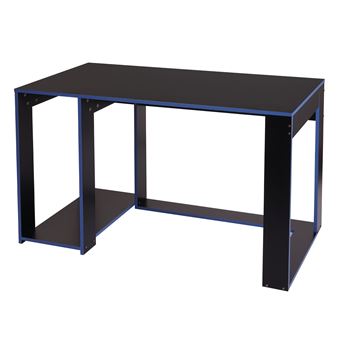 Bureau MENDLER HWC-J26 120x60x76cm noir bleu - 1