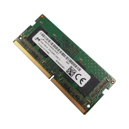 Barrette Mémoire 4Go Ram Ddr4 Micron 4Go 1Rx16 Pc4-2400T So-Dimm Mta4Atf51264Hz-2G3E1