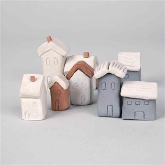 Argile Auto-durcissante Rayher - 5kg, Blanc - Pour Modelage, Poterie, Créations Enfants - Sans Cuisson - Peinture Acrylique Compatible