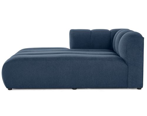 Non Communiqué Bleu Debbie - Module D'assise Méridienne Gauche En Tissu Texturé