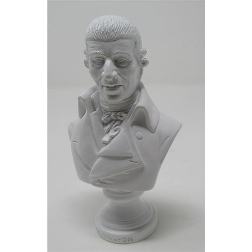 IMPEXIT - Buste de Joseph Haydn Blanc 12,8/8/7 cm