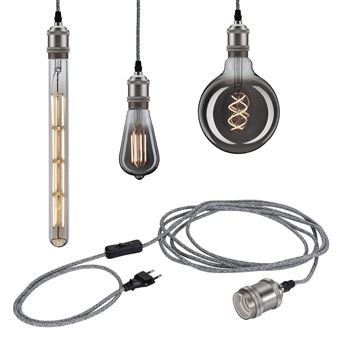 Suspension PAULMANN Neordic Eldar E27 Gris - 1
