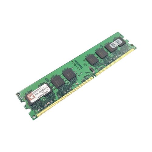 Barrette Mémoire 1Go RAM DDR2 Kingston KTH-XW4400C6/1G DIMM PC2-6400U 2Rx8