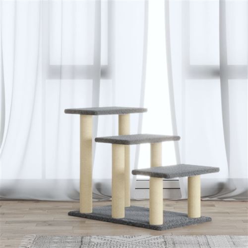 Meilleurs prix pour vidaXL Arbre à chat avec griffoirs en sisal Gris clair 50,5 cm