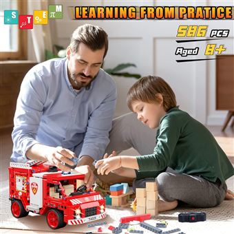 Jouets Enfants 3 Ans Camion de Pompiers Voiture Véhicule de Secours avec  Son et Lumière Firetruck sans Piles Cadeau (1 Pompier) - Garage jouet - à  la Fnac