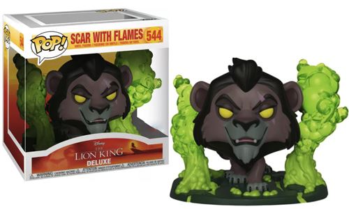 Figurine Funko Pop! N°544 - Le Roi Lion - Scar Avec Des Flammes