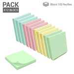 POST-IT Bloc Cube 450 feuilles 76x76mm Vert pastel - Bloc repositionnable -  LDLC
