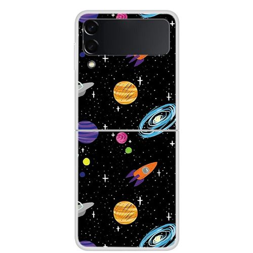 Coque Pour Samsung Galaxy Z Flip 3 Frusde Dessin Animé Peinture Multicolore-Univers