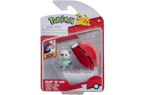 Coffret pokemon pokeball - moustillon et sa poké ball - pokéball - clip 'n' go - figurine  - set jouet garçons + 1 carte animaux