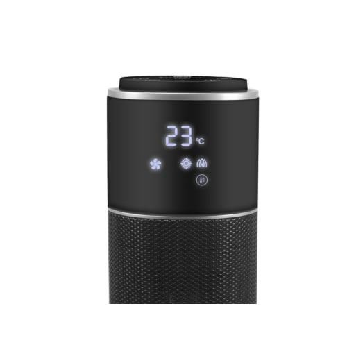 Chauffage Soufflant Beper P203TER001 2000W Thermostat Réglable Protection Contre la Surchauffe Télécommande Noir