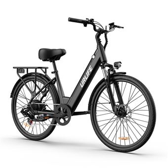 Vélo électrique URLIFE E26,Batterie 36V13AH, Moteur 500W,Vitesse maximale 32km/h,Autonomie 80KM,urbains Noir - 1